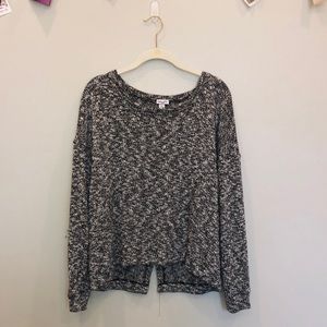Black and white Splendid sweater with split back